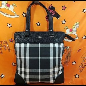 Authentic Burberry Novacheck Satchel Bag